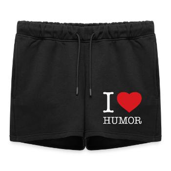 J’ADORE L’HUMOUR - Short de survêtement femme premium - noir - Devant - AI Model Female 172 light (172cm)