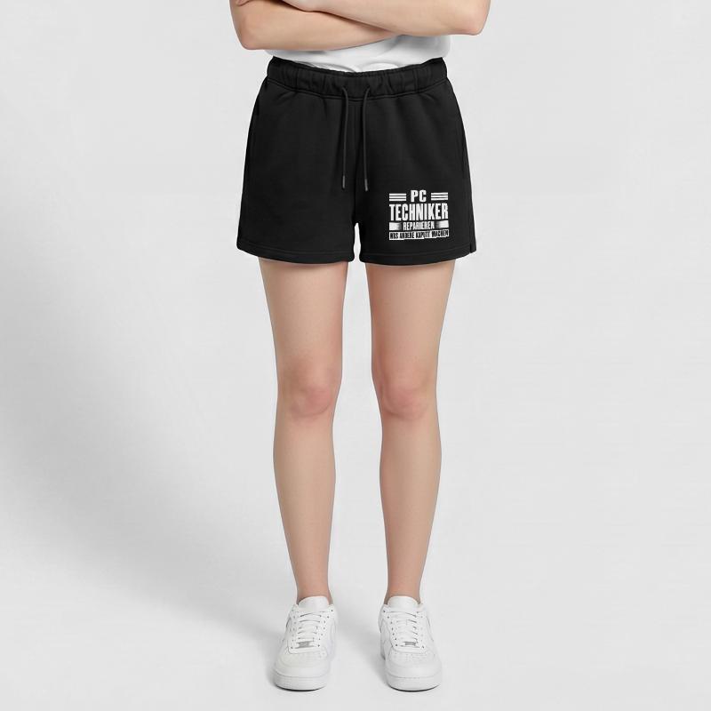 Service Technician Support Solution Devis Service PC Short de survêtement femme premium