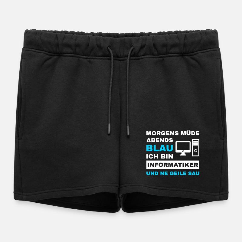informatiker Programmierer Admin Sprüche Lustig - Frauen Premium Organic Sweatshorts - Schwarz