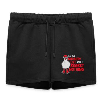 Sur la liste des vilains et je ne regrette rien Böse Möwe - Short de survêtement femme premium - noir - Devant - AI Model Female 172 light (172cm)