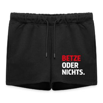 Betze ou rien – Chemise statement de Kaiserslautern - Short de survêtement femme premium - noir - Devant - AI Model Female 172 light (172cm)