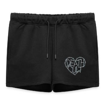 Death Cut Heart of Barbed Wire Dark Gothic Love - Short de survêtement femme premium - noir - Devant - AI Model Female 172 light (172cm)