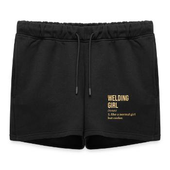 Soudage Soudage - Short de survêtement femme premium - noir - Devant - AI Model Female 172 light (172cm)