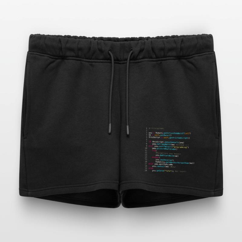 Être amis avec les programmeurs (en Python) Short de survêtement femme premium