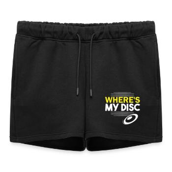 Où est mon disque ? - Short de survêtement femme premium - noir - Devant - AI Model Female 172 light (172cm)