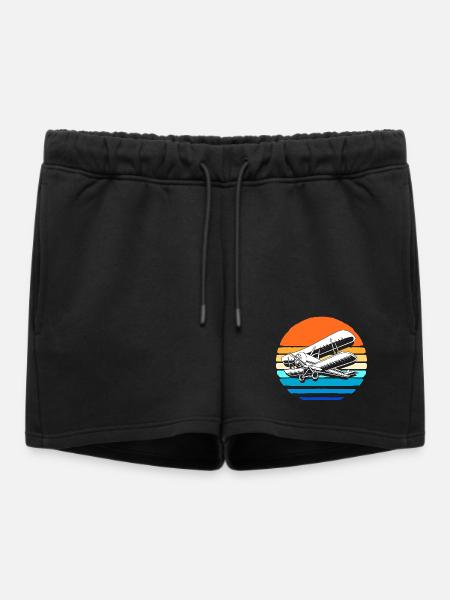 Modellflugzeug Modellflug - Frauen Premium Organic Sweatshorts - Schwarz