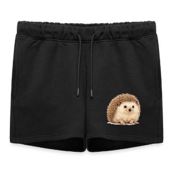 Hedgehog cuddly hero - Women’s Premium Organic Sweatshorts - black - Front - AI Model Female 172 light (172cm)