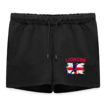 Championnes d’Angleterre de football féminin Lionnes 2025 - Short de survêtement femme premium - noir - Devant - AI Model Female 172 light (172cm)