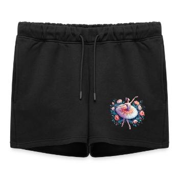 Danseuse de ballet avec tutu - Short de survêtement femme premium - noir - Devant - AI Model Female 172 light (172cm)