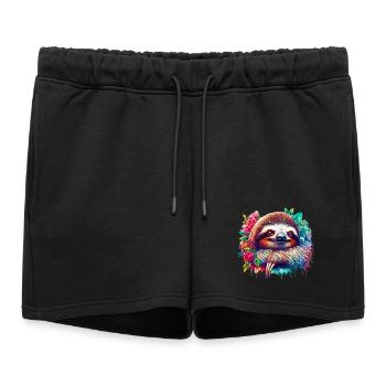 Paresse - Short de survêtement femme premium - noir - Devant - AI Model Female 172 light (172cm)