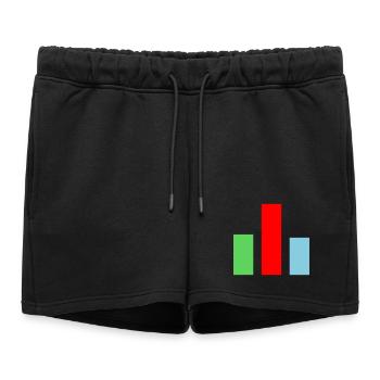 Statistiques du graphique à barres - Short de survêtement femme premium - noir - Devant - AI Model Female 172 light (172cm)