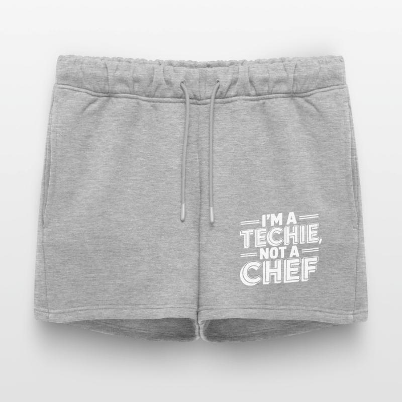 Techie Not a Chef Technician IT Programmer Women’s Premium Organic Sweatshorts