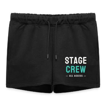 Équipe de scène Toute l’Accès Concert de l’équipe de scène - Short de survêtement femme premium - noir - Devant - AI Model Female 172 light (172cm)