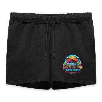 Juste Rouler à Vélo - Just Ride - Short de survêtement femme premium - noir - Devant - AI Model Female 172 light (172cm)