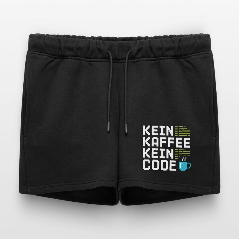 No Coffee No Code Programmer Computer Scientist Women’s Premium Organic Sweatshorts