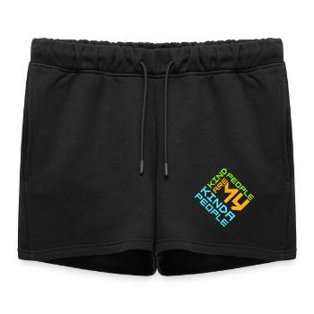 Les gens gentils sont mon genre de gentillesse - Short de survêtement femme premium - noir - Devant - AI Model Female 172 light (172cm)