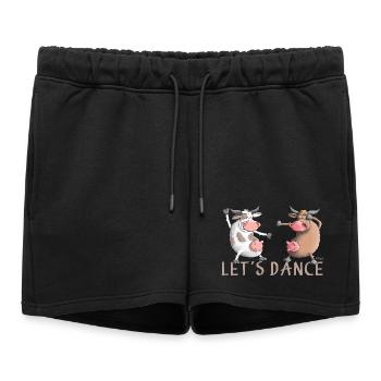 Let's Dance - Dansons - Short de survêtement femme premium - noir - Devant - AI Model Female 172 light (172cm)