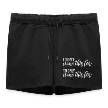 Je ne suis pas venu jusqu’ici pour seulement venir jusqu’ici Devise - Short de survêtement femme premium - noir - Devant - AI Model Female 172 light (172cm)