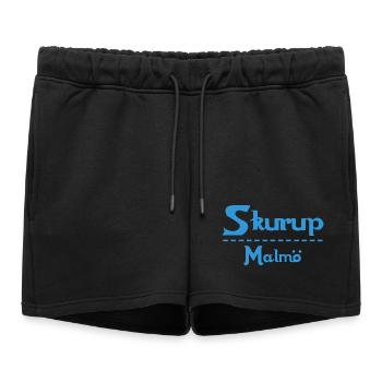 Skurup – Malmö Sky Blue Design - Short de survêtement femme premium - noir - Devant - AI Model Female 172 light (172cm)