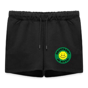 électricité verte oui s'il vous plaît, l'énergie - Short de survêtement femme premium - noir - Devant - AI Model Female 172 light (172cm)