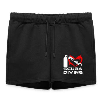I Love Scuba Diving with Sharks Girl Edition - Short de survêtement femme premium - noir - Devant - AI Model Female 172 light (172cm)