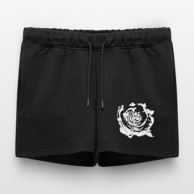Fleur Blanche Fleurs Blanches Fleurs Blanches Fleurs Blanches Short de survêtement femme premium