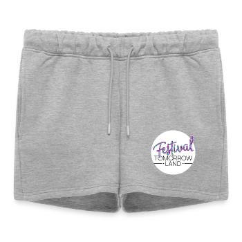 Tomorrowland Festival - Women’s Premium Organic Sweatshorts - heather grey - Front - AI Model Female 172 light (172cm)