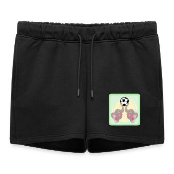 Enfants Football - Eléphants COUPLE - Match de Football - Short de survêtement femme premium - noir - Devant - AI Model Female 172 light (172cm)