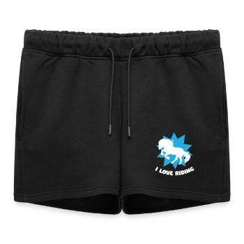 Chevaux Equitation Déclaration Chevaux islandais Amour Cheval - Short de survêtement femme premium - noir - Devant - AI Model Female 172 light (172cm)