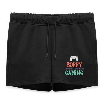 Désolé pour ce que j’ai dit en jouant - Short de survêtement femme premium - noir - Devant - AI Model Female 172 light (172cm)