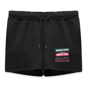 Le biohacking n'est qu'une addiction - Short de survêtement femme premium - noir - Devant - AI Model Female 172 light (172cm)