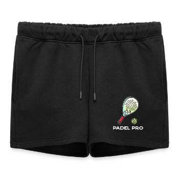 Padel Game Butterfly Ball Padel Statement Racket - Women’s Premium Organic Sweatshorts - black - Front - AI Model Female 172 light (172cm)