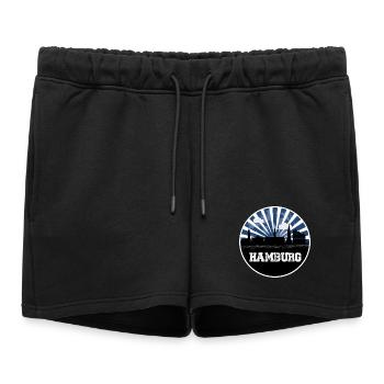 Hambourg Home Game Skyline - Short de survêtement femme premium - noir - Devant - AI Model Female 172 light (172cm)