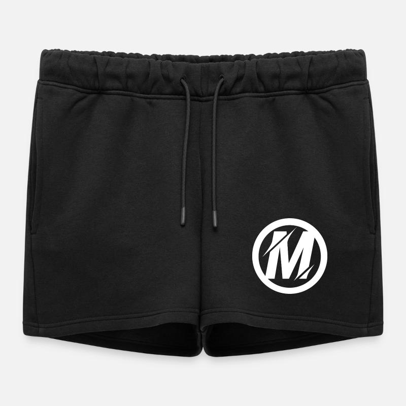 M Logo Artwork - Women’s Premium Organic Sweatshorts - black