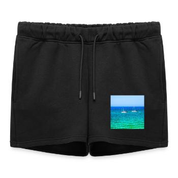 Voile d’été - Short de survêtement femme premium - noir - Devant - AI Model Female 172 light (172cm)