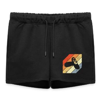 Ballerines Look Vintage - Short de survêtement femme premium - noir - Devant - AI Model Female 172 light (172cm)