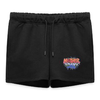 Graffiti Mother Day - Women’s Premium Organic Sweatshorts - black - Front - AI Model Female 172 light (172cm)