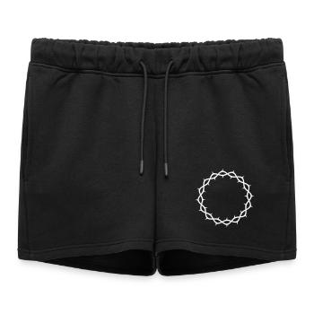 Couronne d’épines - Short de survêtement femme premium - noir - Devant - AI Model Female 172 light (172cm)