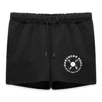 Northern Soul Vintage - Short de survêtement femme premium - noir - Devant - AI Model Female 172 light (172cm)