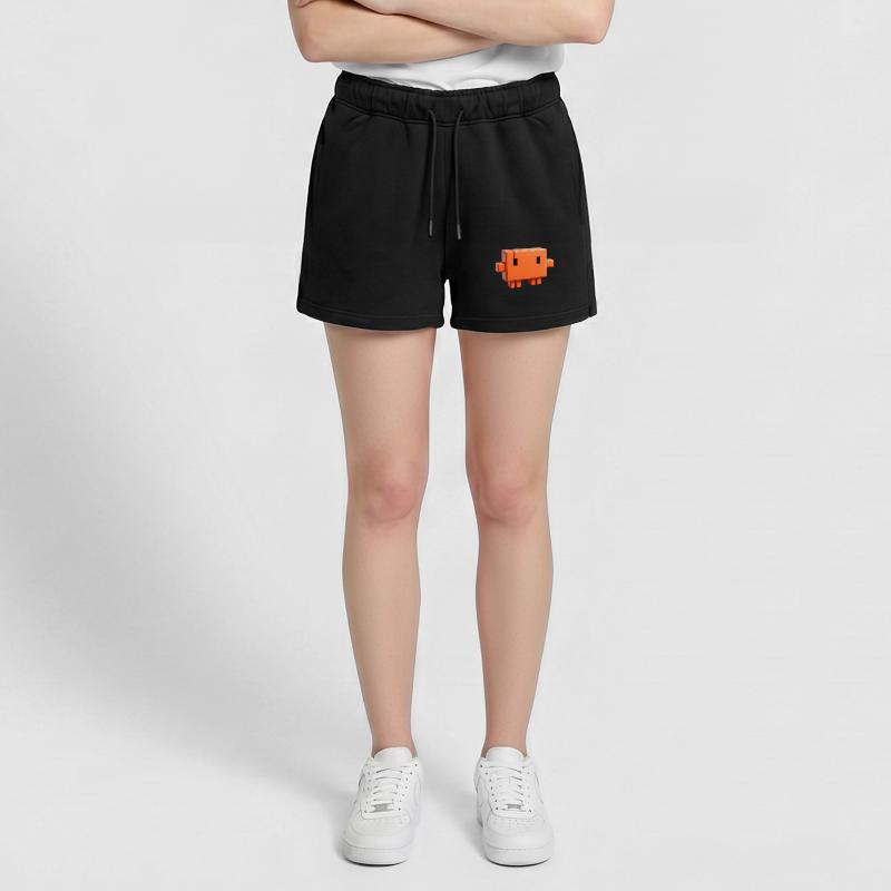 Claude Code Pixel 3D Mascot Cute Dev Sticker Women’s Premium Organic Sweatshorts