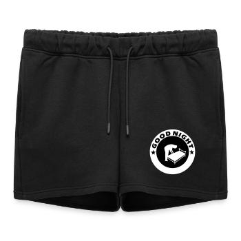 Bonne nuit Bonne nuit - Short de survêtement femme premium - noir - Devant - AI Model Female 172 light (172cm)