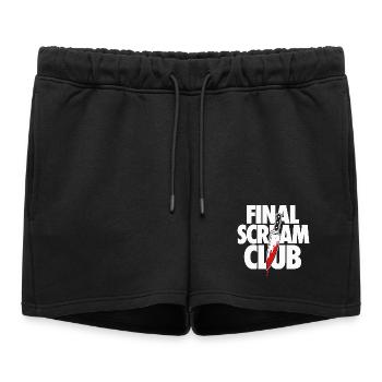 Conception finale de l’horreur du Scream Club - Short de survêtement femme premium - noir - Devant - AI Model Female 172 light (172cm)
