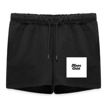 Écriture céleste de Moon Child - Short de survêtement femme premium - noir - Devant - AI Model Female 172 light (172cm)