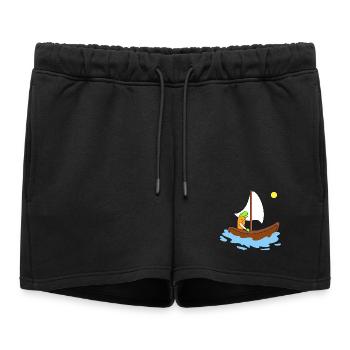 Mignonne navigation de carottes - Short de survêtement femme premium - noir - Devant - AI Model Female 172 light (172cm)