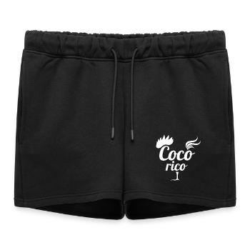 rugby, rugby sport, cocorico - Short de survêtement femme premium - noir - Devant - AI Model Female 172 light (172cm)