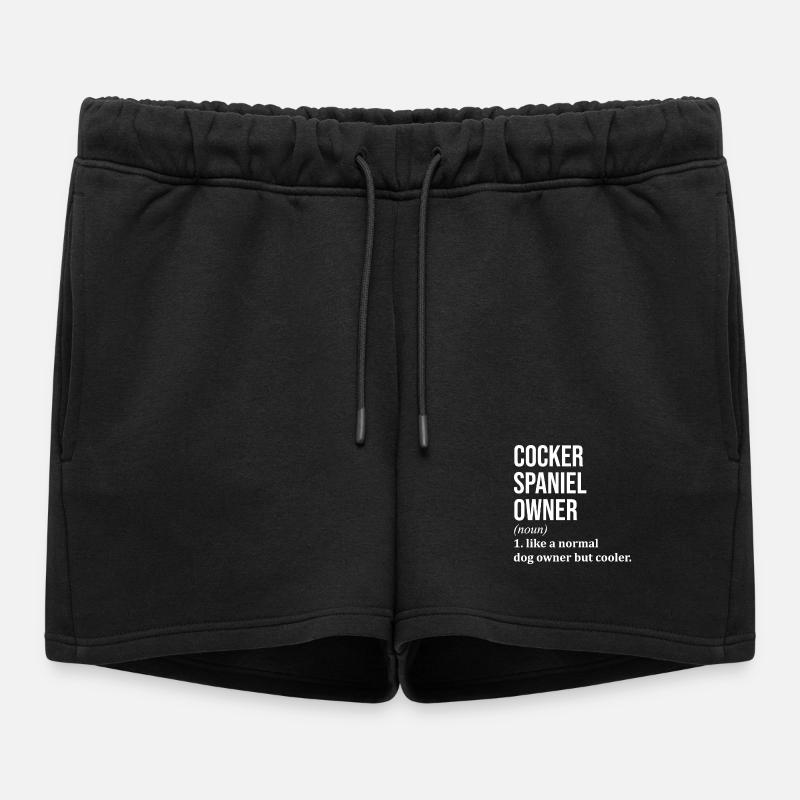 Cocker Spaniel - Women’s Premium Organic Sweatshorts - black
