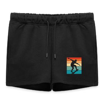 Skateurs Skate Enfants Skateurs - Short de survêtement femme premium - noir - Devant - AI Model Female 172 light (172cm)