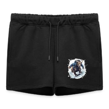 Bulle Snowboard Taurus - Short de survêtement femme premium - noir - Devant - AI Model Female 172 light (172cm)