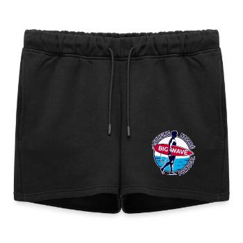 Surfing Nazaré Big Wave Portugal - Short de survêtement femme premium - noir - Devant - AI Model Female 172 light (172cm)