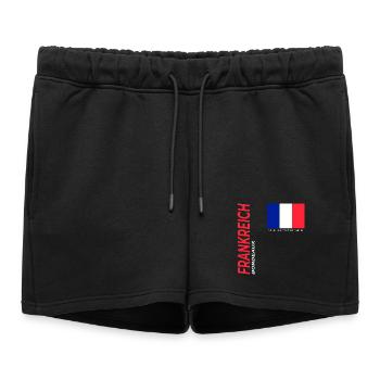 Bordeaux - Short de survêtement femme premium - noir - Devant - AI Model Female 172 light (172cm)